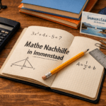 Mathe Nachhilfe in Immenstaad – Lernmaterialien auf dem Schreibtisch